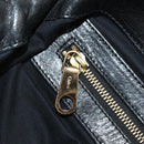 Chloe Etel Hand Bag Leather 2way Black Gold Auth 156936-26