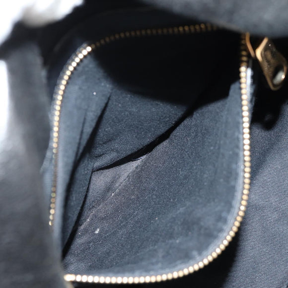 Chloe Etel Hand Bag Leather 2way Black Gold Auth 156936