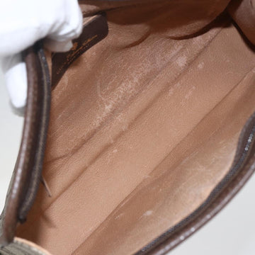 GUCCI GG Supreme Clutch Bag PVC Beige Gold 97 01 037 Auth 156937 - 0