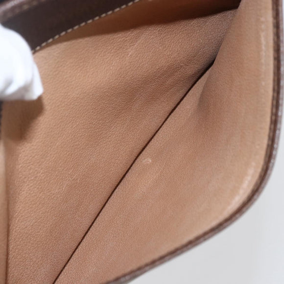 GUCCI GG Supreme Clutch Bag PVC Beige Gold 97 01 037 Auth 156937