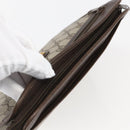 GUCCI GG Supreme Clutch Bag PVC Beige Gold 97 01 037 Auth 156937-7