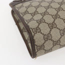 GUCCI GG Supreme Clutch Bag PVC Beige Gold 97 01 037 Auth 156937-10