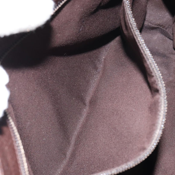 GUCCI GG Canvas Shoulder Bag Beige Silver 114273 Auth 156938