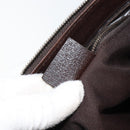 GUCCI GG Canvas Shoulder Bag Beige Silver 114273 Auth 156938-12