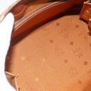 MCM Logogram Vicetos Boston Bag PVC Leather 2way Brown Gold Auth 156940-11