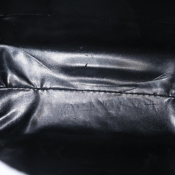 Salvatore Ferragamo Vala Hand Bag Leather 2way Navy Gold Auth 156941