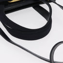 Salvatore Ferragamo Vala Hand Bag Leather 2way Navy Gold Auth 156941-7