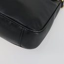 GUCCI Bamboo Hand Bag Leather 2way Black Gold 001 1638 2615 Auth 156944-15