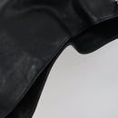 GUCCI Bamboo Hand Bag Leather 2way Black Gold 001 1638 2615 Auth 156944-6