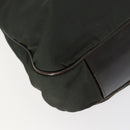 GUCCI Bamboo Hand Bag Nylon 2way Green Silver 001 1577 Auth 156945-16