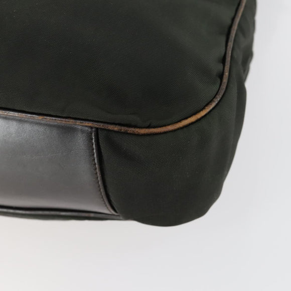 GUCCI Bamboo Hand Bag Nylon 2way Green Silver 001 1577 Auth 156945