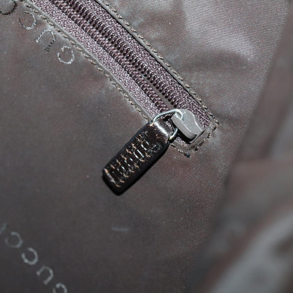 GUCCI Bamboo Hand Bag Nylon 2way Green Silver 001 1577 Auth 156945