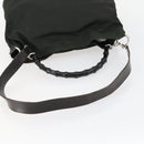 GUCCI Bamboo Hand Bag Nylon 2way Green Silver 001 1577 Auth 156945-7