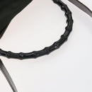 GUCCI Bamboo Hand Bag Nylon 2way Green Silver 001 1577 Auth 156945-8