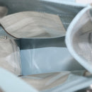 GUCCI Mesh Hand Bag Leather Light Blue 000 2058 0500 5 Auth 156946-16