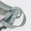 GUCCI Mesh Hand Bag Leather Light Blue 000 2058 0500 5 Auth 156946-7