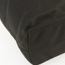 PRADA Tote Bag Nylon Khaki Silver Auth 156947-16