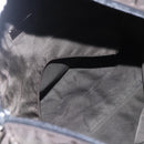 PRADA Tote Bag Nylon Khaki Silver Auth 156947-10