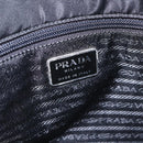 PRADA Shoulder Bag Nylon Black Silver Auth 156948-10