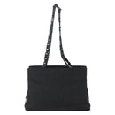 PRADA Shoulder Bag Nylon Black Silver Auth 156948-13