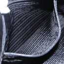 PRADA Shoulder Bag Nylon Black Silver Auth 156948-21