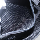 PRADA Shoulder Bag Nylon Black Silver Auth 156948-22