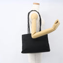 PRADA Shoulder Bag Nylon Black Silver Auth 156948-24