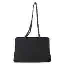 PRADA Shoulder Bag Nylon Black Silver Auth 156948-2