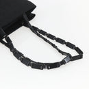 PRADA Shoulder Bag Nylon Black Silver Auth 156948-7