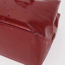 LOUIS VUITTON Vernis Wilshire PM Hand Bag Pomme D'amour M93642 LV Auth 156950-16