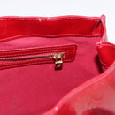 LOUIS VUITTON Vernis Wilshire PM Hand Bag Pomme D'amour M93642 LV Auth 156950-21