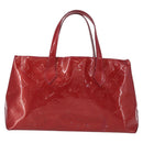 LOUIS VUITTON Vernis Wilshire PM Hand Bag Pomme D'amour M93642 LV Auth 156950-2