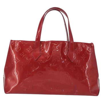 LOUIS VUITTON Vernis Wilshire PM Hand Bag Pomme D'amour M93642 LV Auth 156950 - 0
