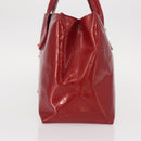 LOUIS VUITTON Vernis Wilshire PM Hand Bag Pomme D'amour M93642 LV Auth 156950-4