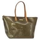 LOUIS VUITTON Vernis Bellevue GM Tote Bag Veil Bronze M93674 LV Auth 156951-1