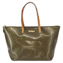 LOUIS VUITTON Vernis Bellevue GM Tote Bag Veil Bronze M93674 LV Auth 156951-2