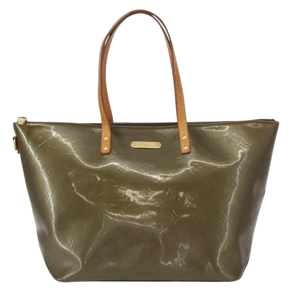 LOUIS VUITTON Vernis Bellevue GM Tote Bag Veil Bronze M93674 LV Auth 156951