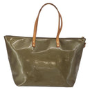 LOUIS VUITTON Vernis Bellevue GM Tote Bag Veil Bronze M93674 LV Auth 156951-3