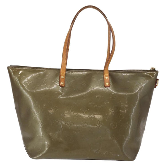 LOUIS VUITTON Vernis Bellevue GM Tote Bag Veil Bronze M93674 LV Auth 156951
