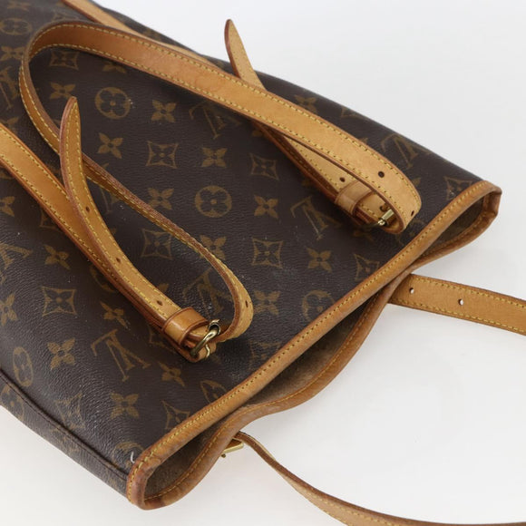 LOUIS VUITTON Monogram Bucket GM Shoulder Bag M42236 LV Auth 156957