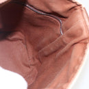 HERMES Sakso PM Hand Bag Canvas Beige Silver Auth 156963-16