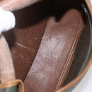 Christian Dior Honeycomb Canvas Shoulder Bag PVC Gold Khaki Auth 156966-12