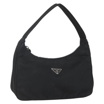 PRADA Hand Pouch Nylon Black Auth 156979