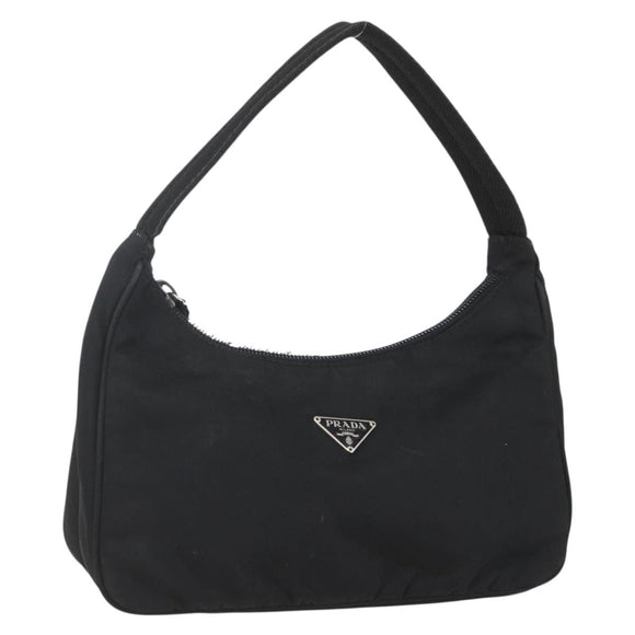 PRADA Hand Pouch Nylon Black Auth 156979