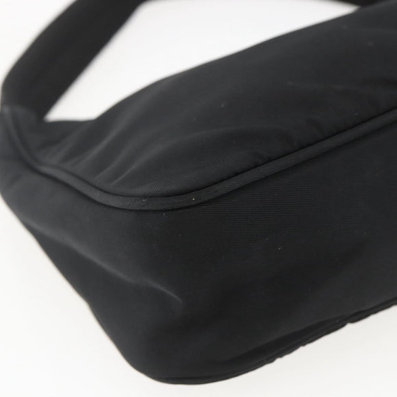 PRADA Hand Pouch Nylon Black Auth 156979