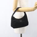 PRADA Hand Pouch Nylon Black Auth 156979-20