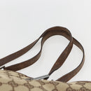 GUCCI GG Canvas Tote Bag Beige Silver 31243 Auth 156980-8