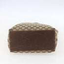 GUCCI GG Canvas Tote Bag Beige Silver 31243 Auth 156980-9