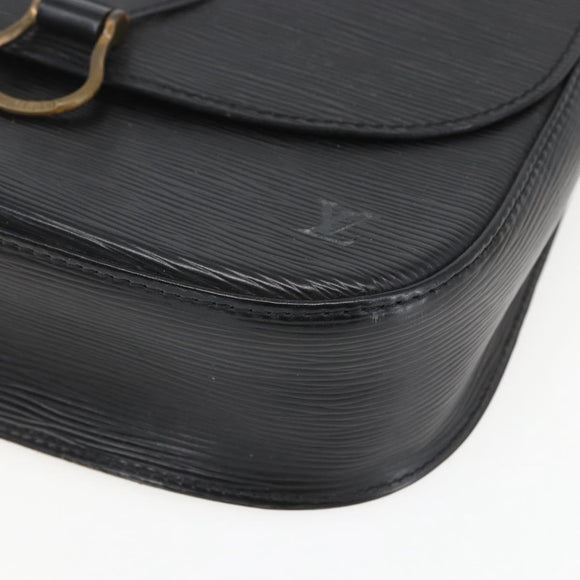 LOUIS VUITTON Epi Saint Cloud GM Schoudertas Zwart Noir M52192 LV Auth 156981