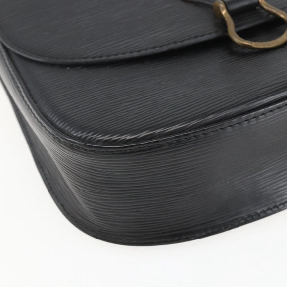 LOUIS VUITTON Epi Saint Cloud GM Shoulder Bag Black Noir M52192 LV Auth 156981